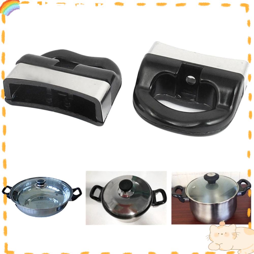 Solighter 2pcs Panci Gagang Universal Cookware Sauce Pot Single Hole Pan Short Side