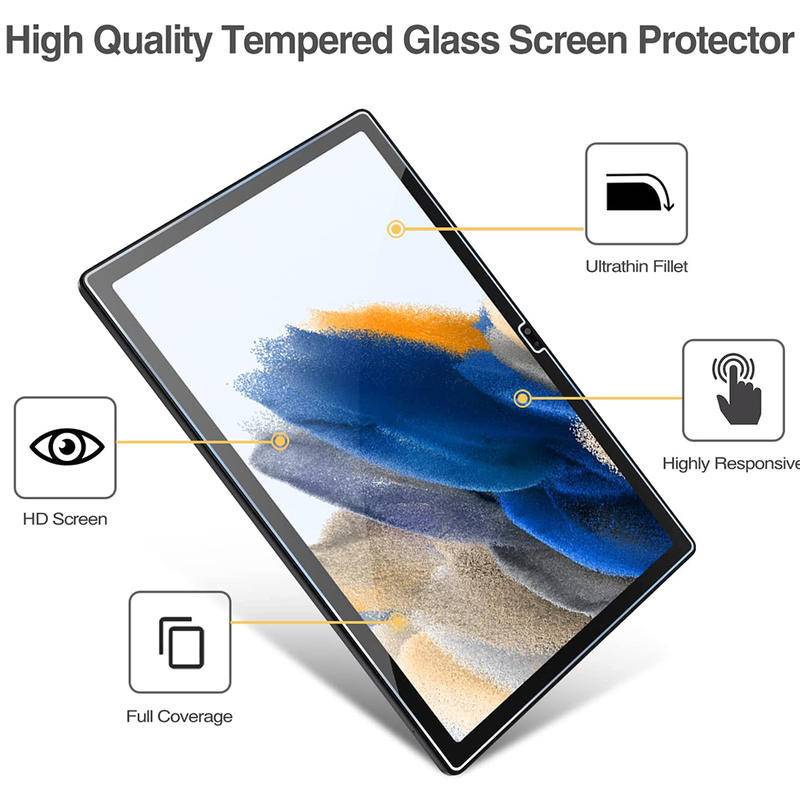 Untuk Samsung Galaxy Tab S8 S7 Plus Ultra S6 A7 Lite A8 S5e T500 T220 X200 T860 P610 Film Pelindung Layar Tempered Glass Untuk Samsung Tab A 8.0 8.4 10.1 10.5 P355 T355 T595 T515 P205