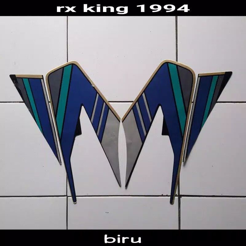 striping   yamaha rx king 1994 hitam biru striping rx king