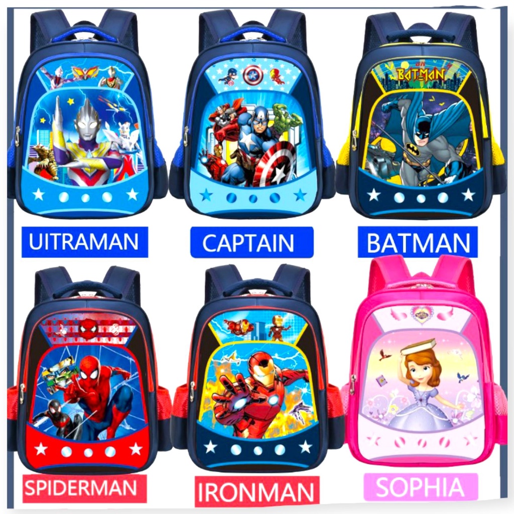 NEW TAS RANSEL ANAK SEKOLAH IMPORT TK 00043-00051