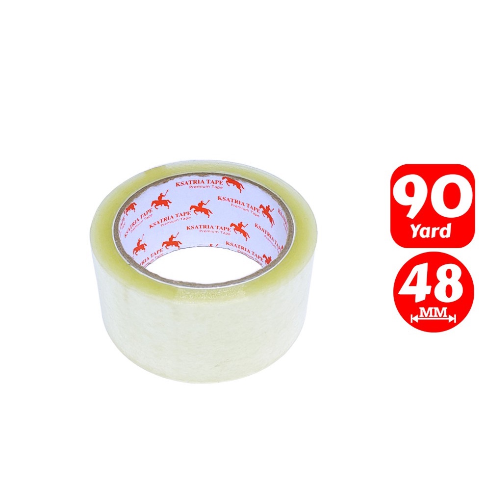

Ksatria Tape Lakban OPP/ Lakban Packing 45 mm 90 Yard