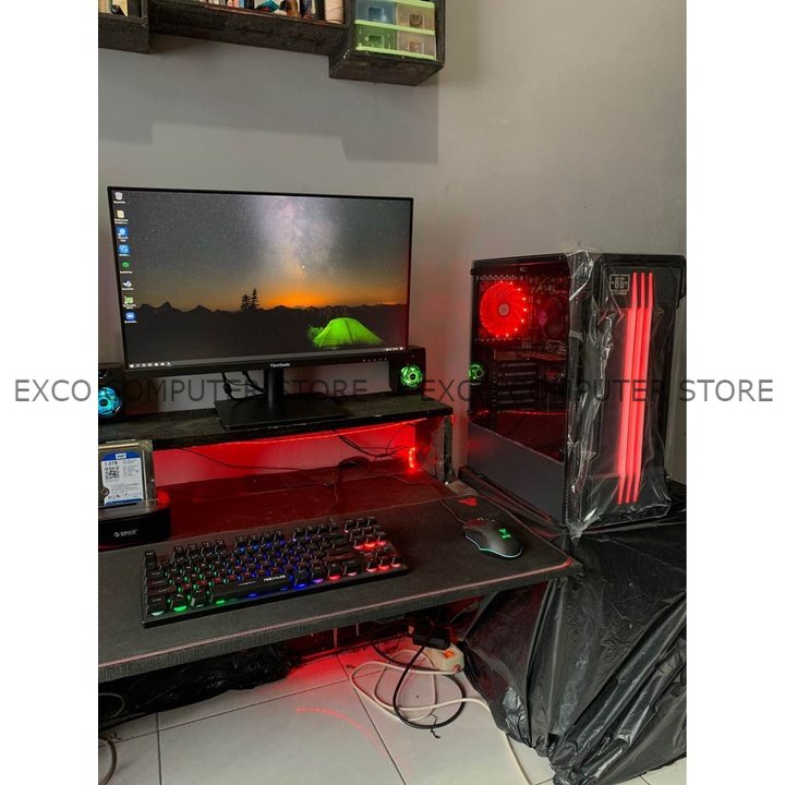 PC Gaming &amp; Editing Core i5 RAM 8GB SSD 512GB Rakitan Termurah Fullset + Monitor FULL GAME (NEW)