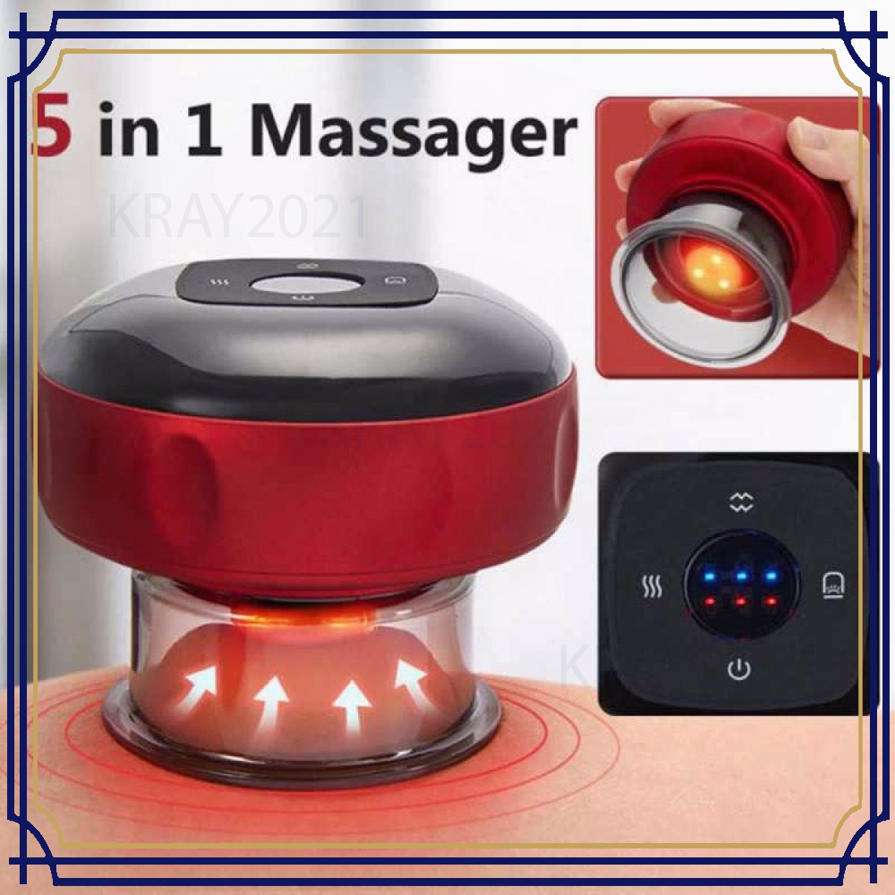 Alat Pijat Bekam Kerokan Elektrik Red Light Therapy Massager -HT817