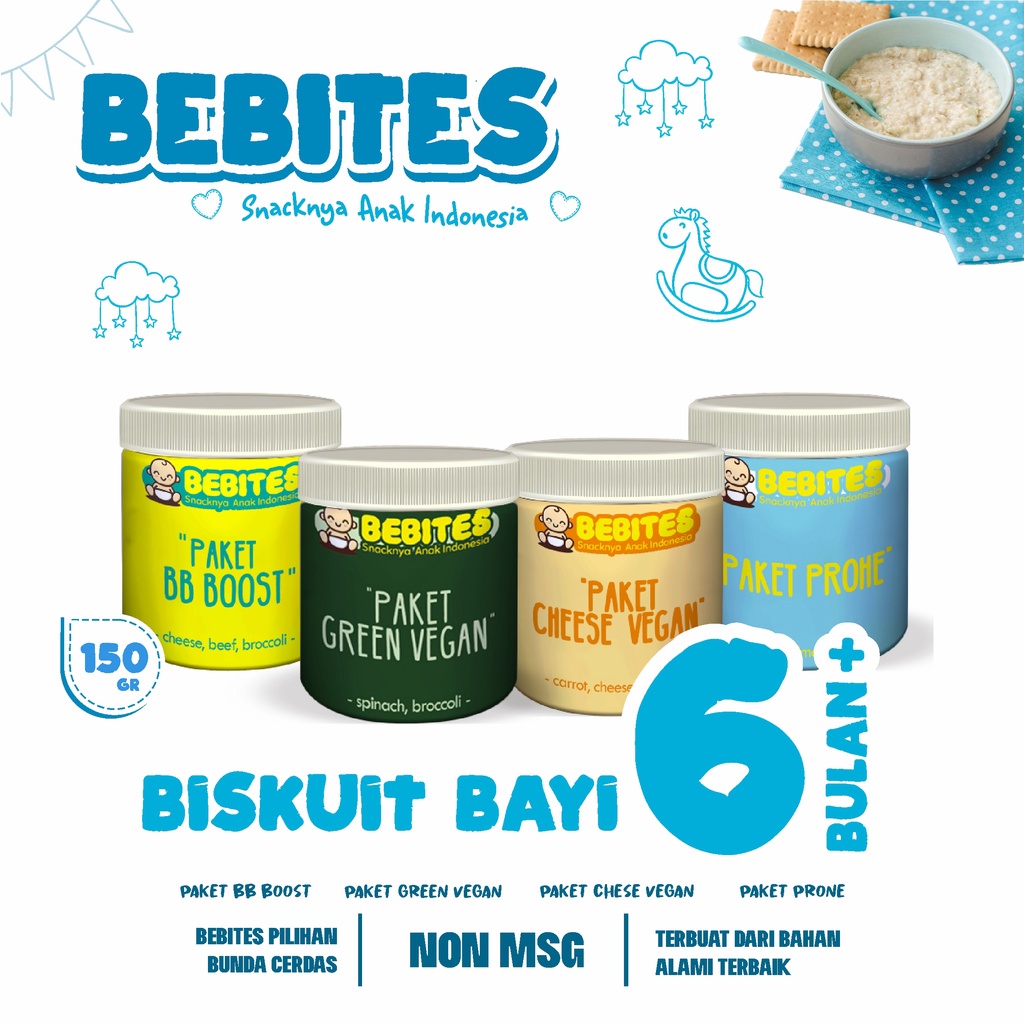 Bebistick Biskuit Bayi - Makanan Snack Cemilan Bayi Anak Mpasi Baby 6 8 10 12 Bulan Tahun Sehat
