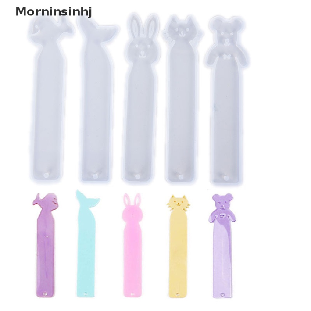 Mornin Resin Bookmark Cetakan Persegi Panjang Animal Silicone Mold DIY Membuat Perhiasan Epoxy id