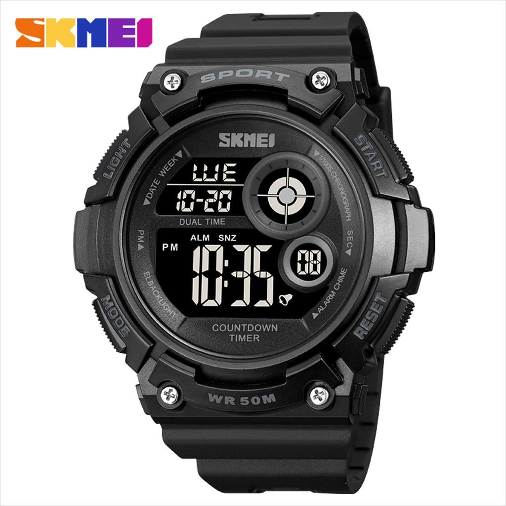 Jam Tangan Digital SKMEI 2017 LED Water Resist Original