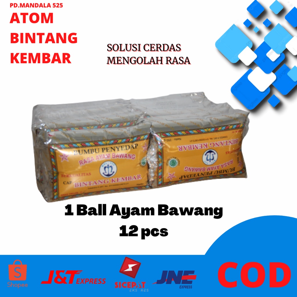 

Atom Bintang Kembar - Rasa Ayam Bawang Kemasan 1 Ball