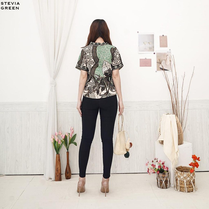 Evercloth Stevia Blouse Wanita Atasan Wanita Atasan Wanita Blouse