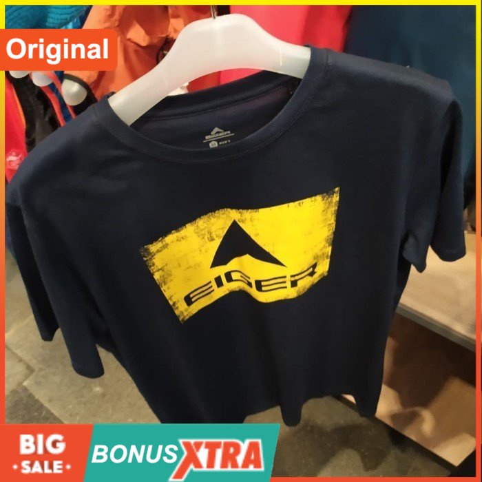 Kaos EIGER1989 RASTER LOGO Tshirt 91000 1496 Original Cowok Bandung Lengan Pendek