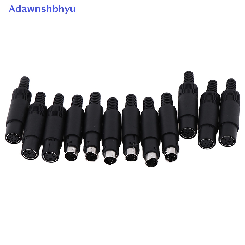 Konektor Stop Kontak Colokan DIN Mini Adhyu 3 /4,5,6,7,8 PIN Dudukan Kabel Sasis Male Female ID
