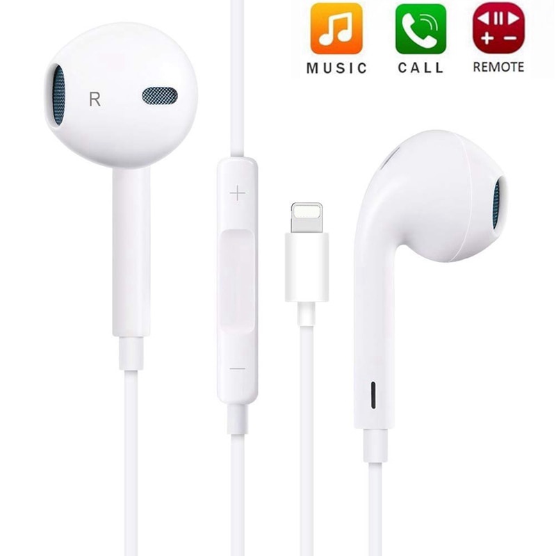 24h Earphone Kabel Portabel Kapal In-Ear Sport Earphone Untuk 8pin Musik Earbud Handfree Headset Dengan Mic