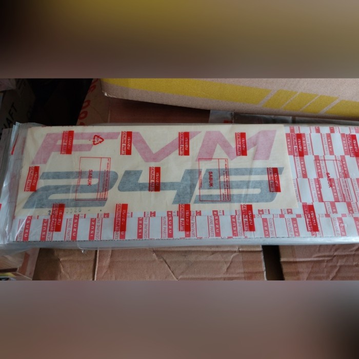 Stiker Kabin Isuzu GIGA FVM 245