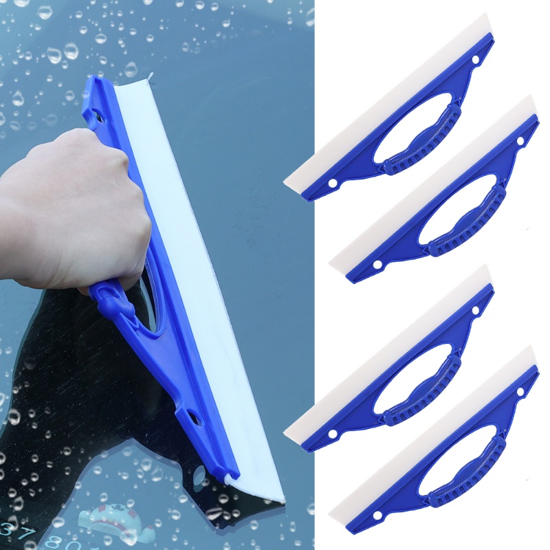 Alat Cuci Scraper Kaca Jendela Wiper Mobil/Auto Cleaning Windshield Wiper Squeegee Drying Soft Silicone Blade Board