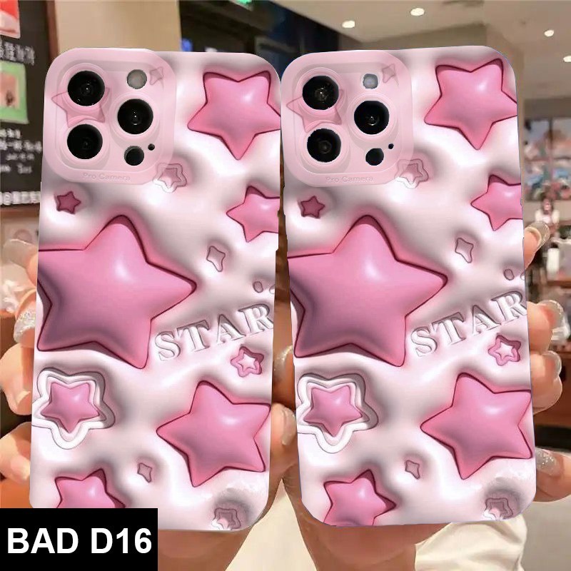 FOR APPLE X XR XS XS MAX SOFTCASE MOTIF AKSEN 3D - BDC