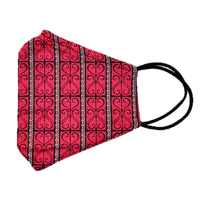 Toko Sritex Masker 3D Premium Batik Gorga Batak - 1 pcs