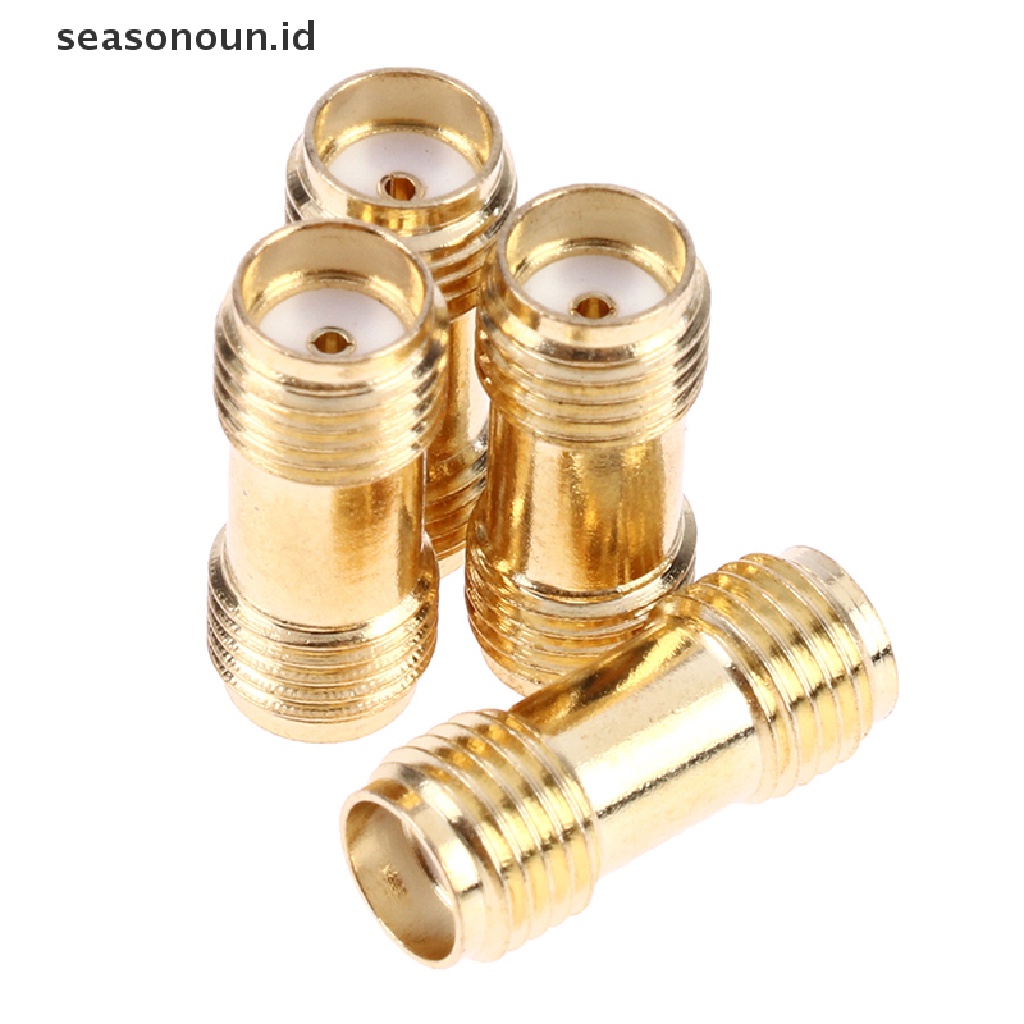 Seasonoun 1PCS Konektor Adaptor RF SMA-KK SMA Female to SMA Female Connector Antena.