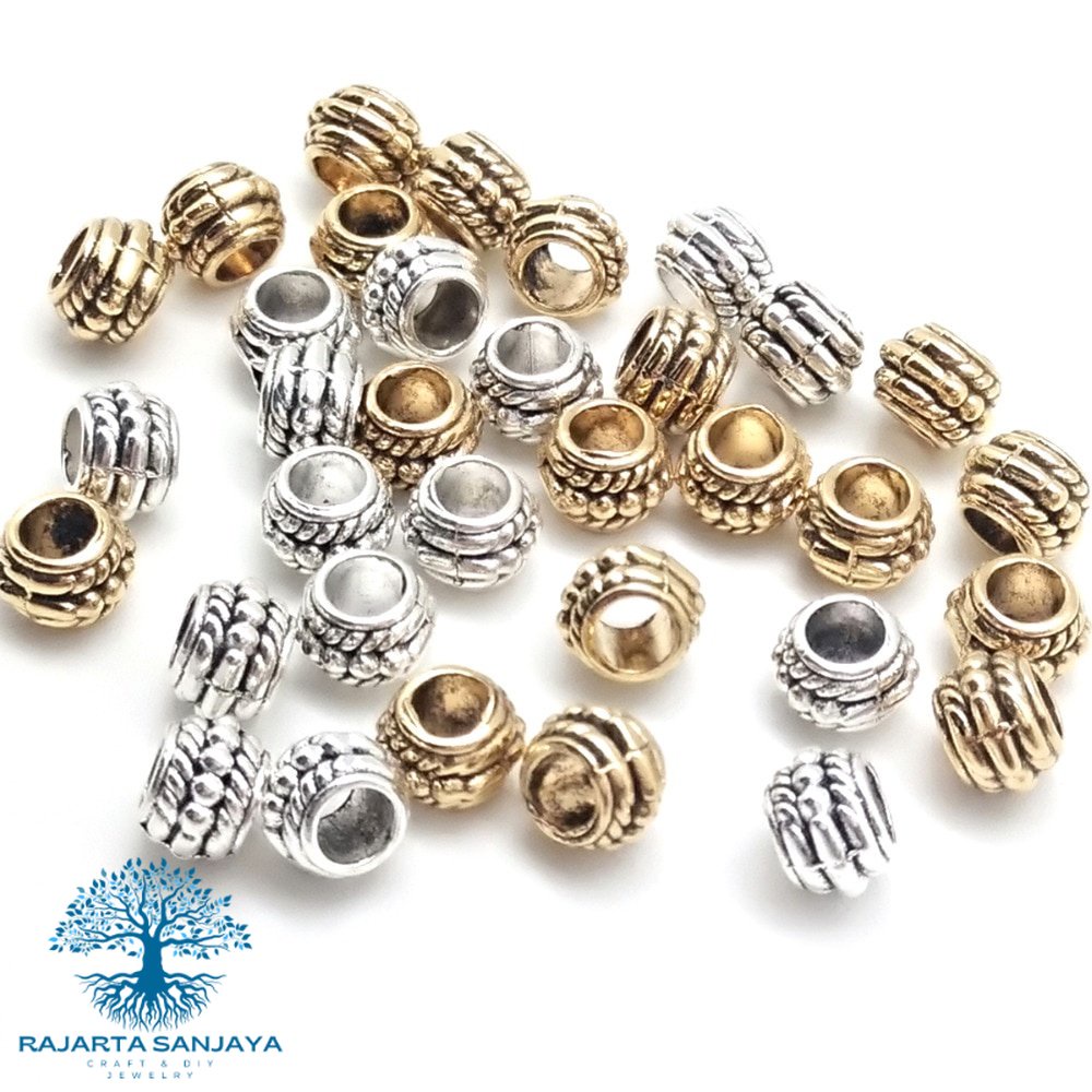 Charms Spacer Beads Cincin Tunggal 7x3mm