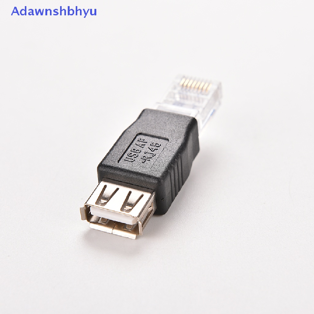 Adhyu RJ45 Male to USB AF A Female Adapter Socket Jaringan LAN Ethernet Router Plug ID