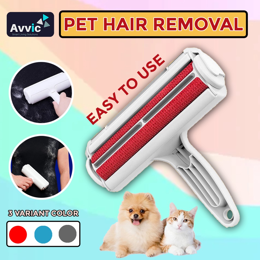 Roller Pembersih Bulu Kucing Anjing Multifungsi Pet Hair Removal Brush Cleaning Tool Portable