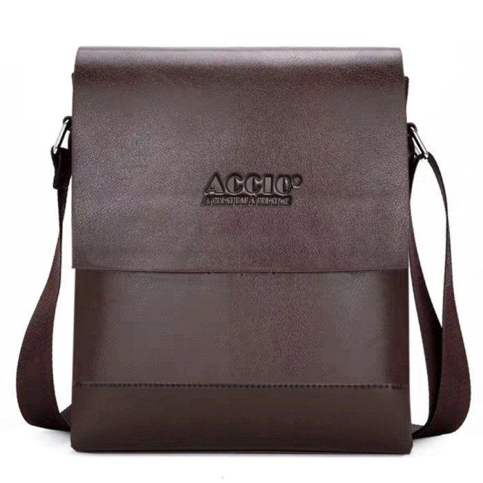 Tas Kulit AC550 Tas Pria Selempang 10 Inchi 100% Anti Air Original - Coffee