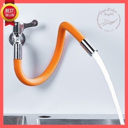 GOS -F402- Selang Kran Air Flexible 360° - Selang Sambungan Kran Air Cuci Piring Fleksible 20cm