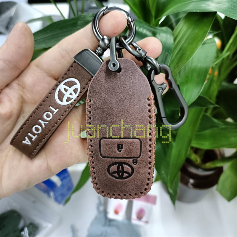 Cover Kunci Mobil Kulit Case fob keychain Untuk Toyota Raize Veloz 2022 Veloz 2021 Avanza 2022 Yaris ATIVA keychain keyring Aksesoris