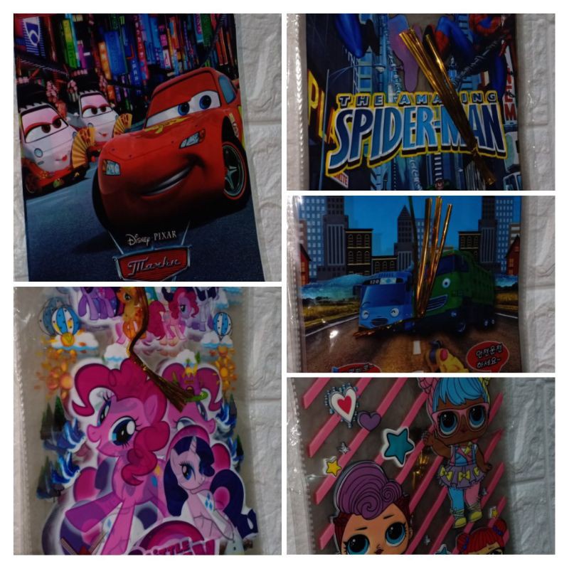 Ready Makassar Opp Plastik Ulang tahun 10pcs/Bungkus Ukuran 18cmX36cm Murah