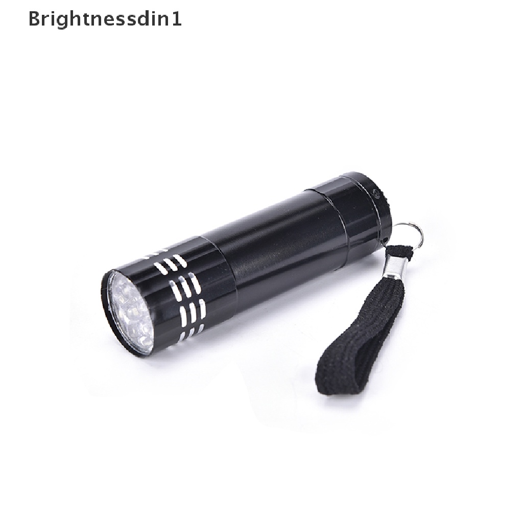 [Brightnessdin1] Senter LED Mini UV Ultra Violet 9lampu Inspeksi Blacklight Lampu Obor Butik