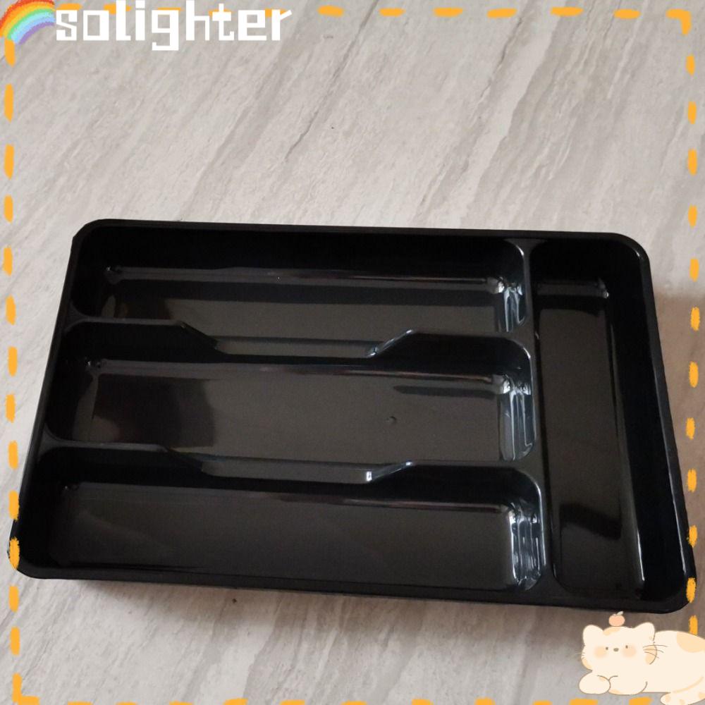 Solighter Cutlery Tray Rak Holder Rumah Gadget Dapur Plastik