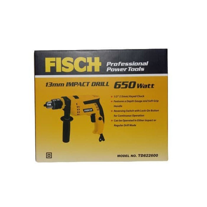 Fisch Impact Drill 13 mm Bor 13mm 650W TD822600