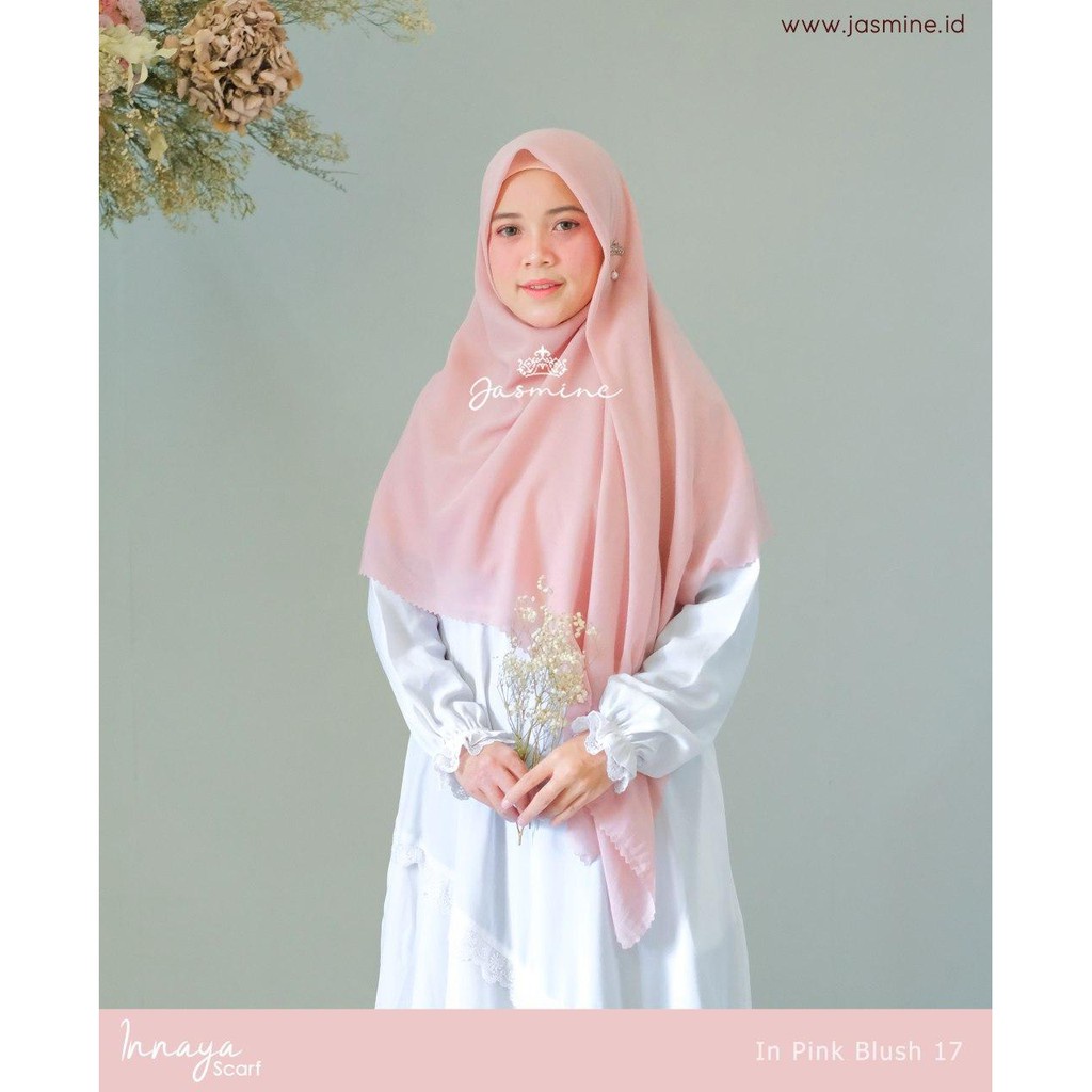 M Jasmine_Official Scraft Jilbab Segi empat Innaya Jasminebylidia