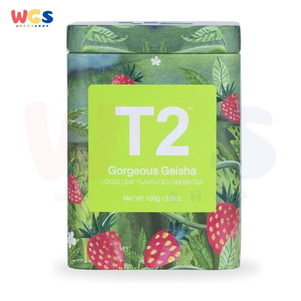 T2 Tea Gorgeous Geisha Loose Leaf Flavored Green Tea 3.5oz 100g