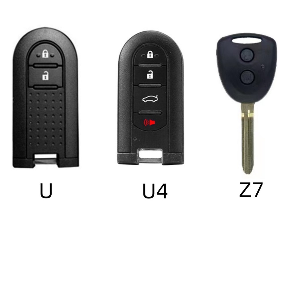 Untuk Toyota Hilux Revo/Innova/Veloz/rush/Yaris/Raize/Perodua Fortuner Keyless Remote Silikon Penutup Kunci Mobil Casing