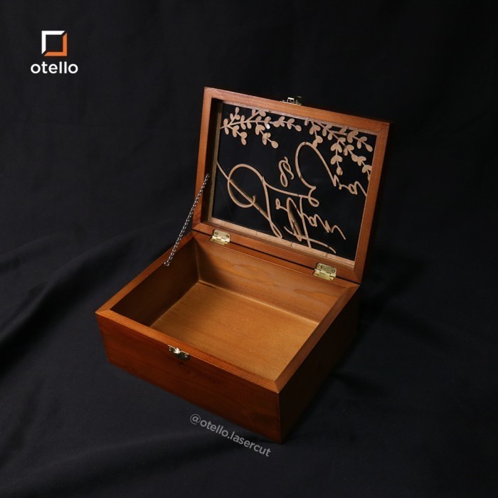 

⭐BISA COD⭐ Custom Woodlic Kotak Wedding Gift Box Kado Hadiah Couple Anniversary