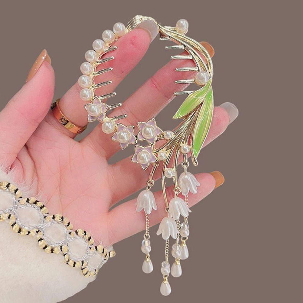 Mxbeauty Jepit Rambut Bunga Lucu Sederhana Rambut Sanggul Tetap Klip Wanita Hiasan Kepala Elegan Kecil Hair Claw Plate Hair Buckle