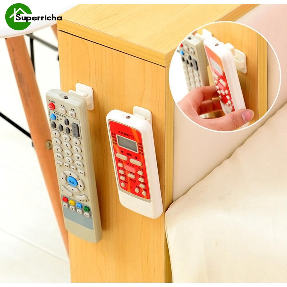 Hot Sale/4Pcs/Set Remote Controls Storage Hooks/Tempat Penyimpanan Dinding Ac Praktis/Hook Tempel Plastik/Key Hooks Wall Storage