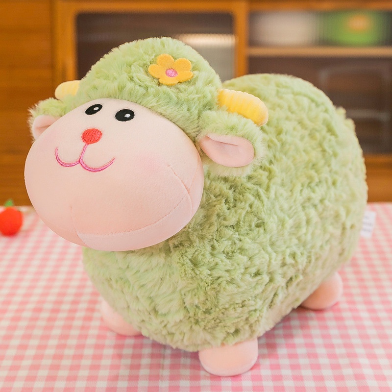 40cm Anak Lucu Menenangkan Mainan Mewah Indah Warna-Warni Berdiri Domba Boneka Boneka Lembut