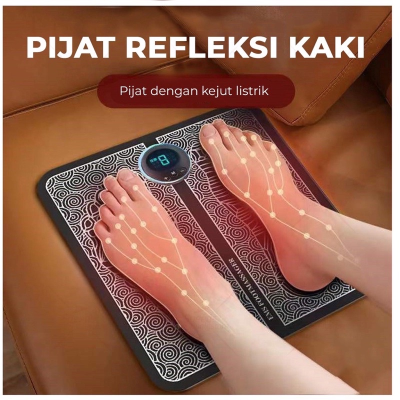 EMS Foot Massager Alat Pijat Kaki EMS Pad Mat Listrik