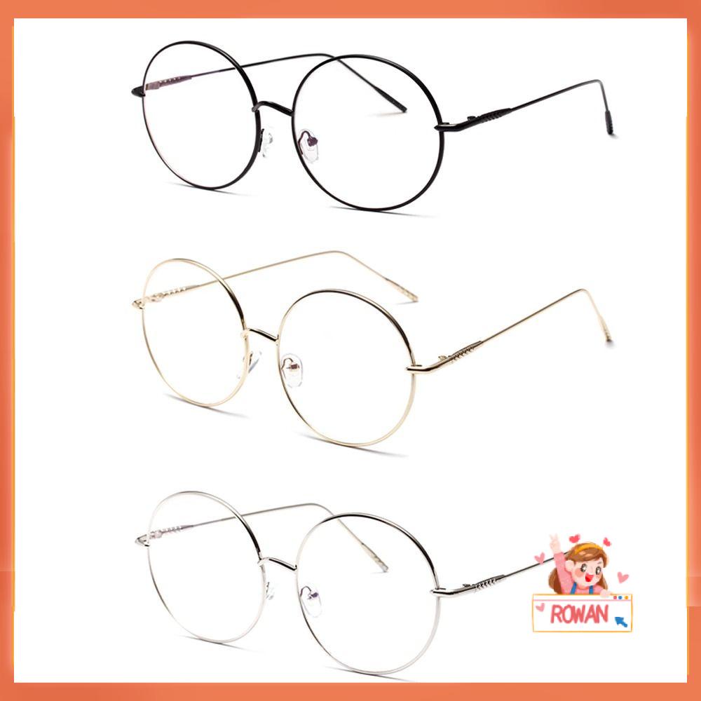 R-flower Round Glasses New Fashion Kacamata Optik Logam Oversize Portabel