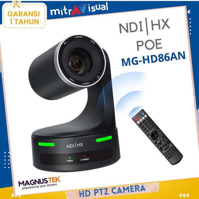 Magnustek HD86AN PTZ Camera HD NDI 20x Zoom POE SONY CMOS Sensor