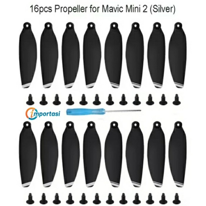 16 Pcs Propeller DJI MINI 2 &amp; MINI SE Baling-Baling Low Noise