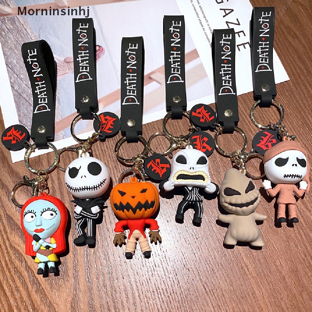 Mornin Natal Halloween The Nightmare Before Christmas Keychain Gantungan Kunci Mobil Liontin Hantu Hadiah Rumit Hiasan Tas Dekorasi id