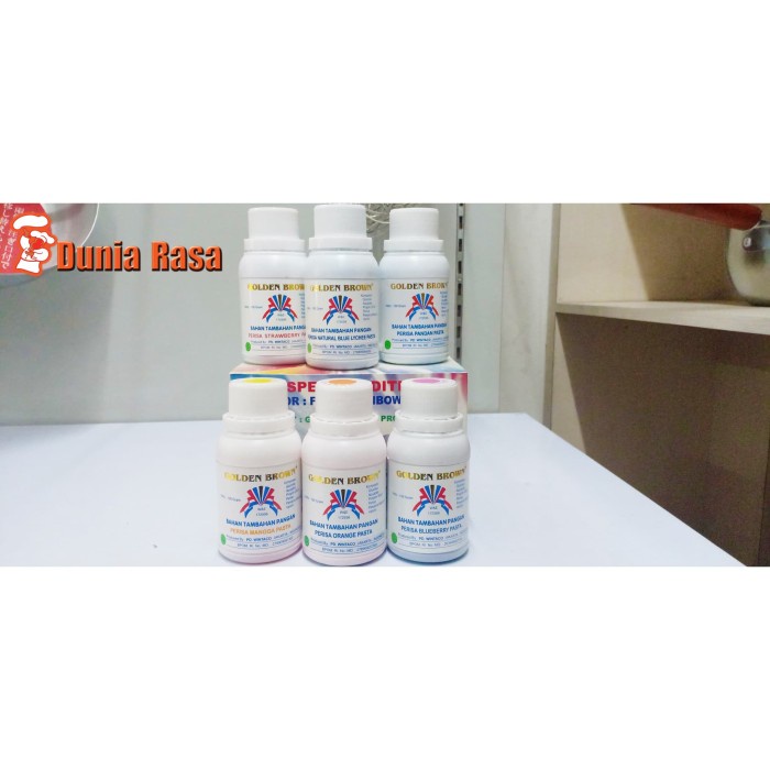 

Golden Brown Pasta Rainbow (Gratis MRJELLY Agar-Agar 1 Sachet)