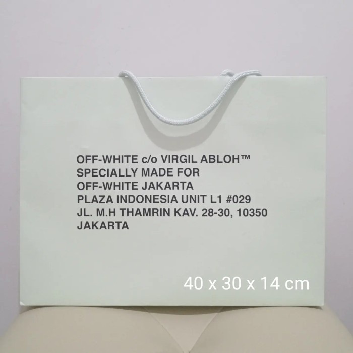 

⭐BISA COD⭐ paperbag off white large original / paper bag offwhite / paperbag off