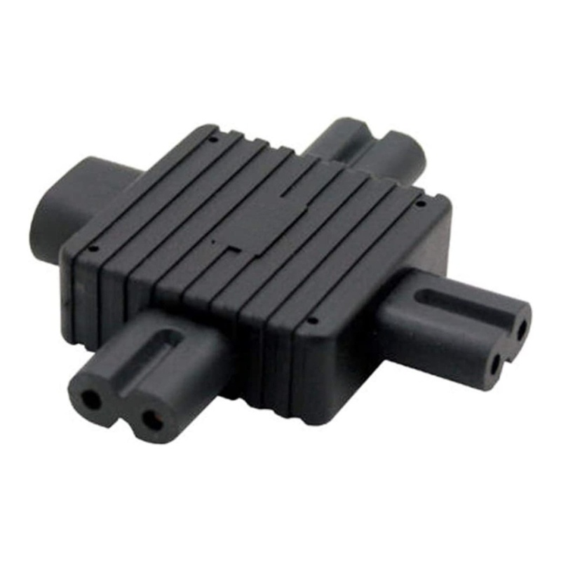 Konektor zzz IEC320-C8 to Triple C7 Adapter Male Plug to Female Socket Converter