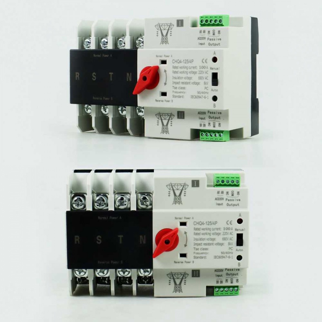 Saklar 4 Phase Transfer Kontrol Otomatis Manual Din Rail Power Supply