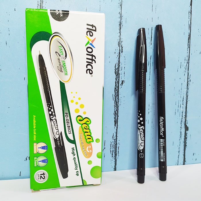 

Pulpen Sena Fo-gelb025 Flexoffice [12 Pcs] / Alat Tulis Sekolah Anak 1 Pak / Ballpoint Pen / Pulpen Standar Hitam / Pulpen Karakter Lucu