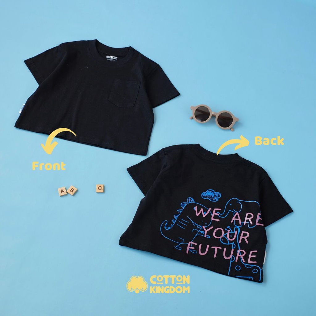 Cotton Kingdom Toddler Pocket Oversize Tee -We Are Your Future/Kaos Anak Oversize/ Todler Over Tee