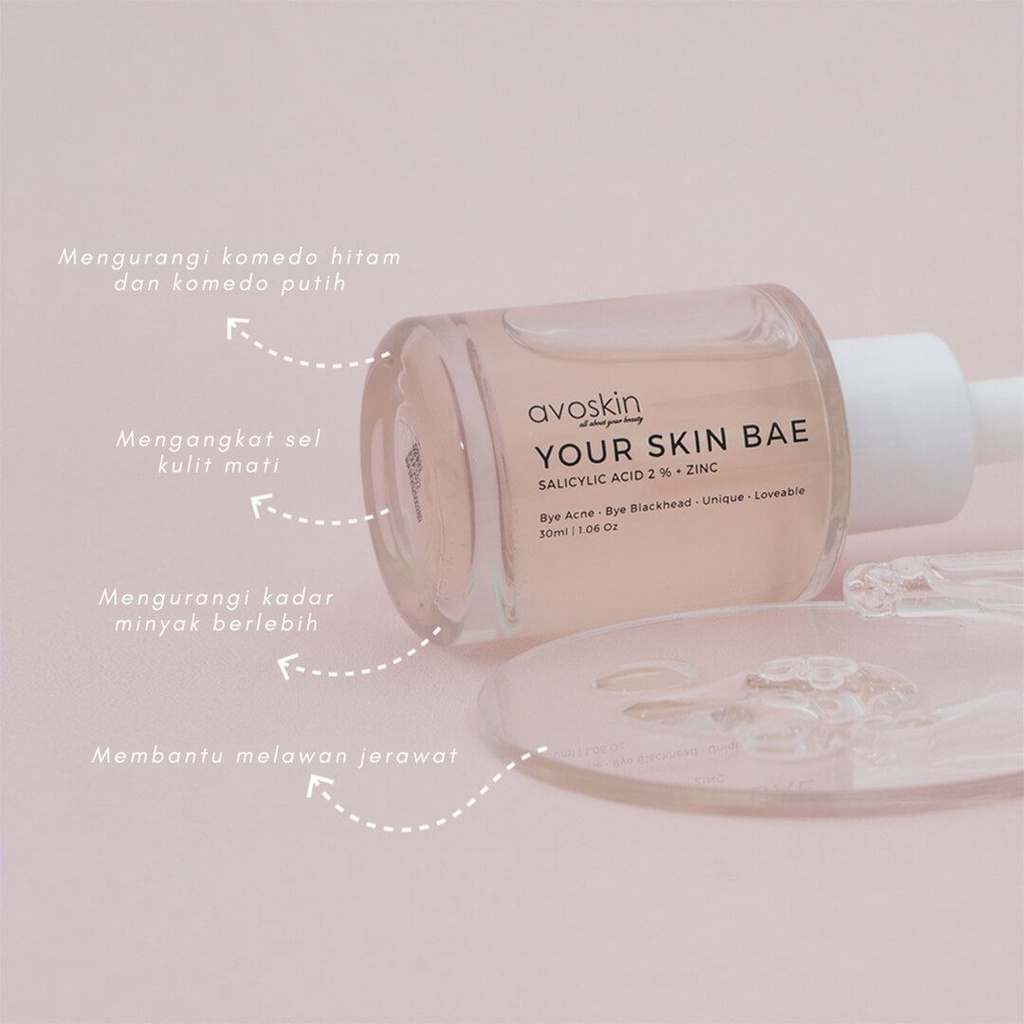 [NEW] Avoskin Your Skin Bae Salicylic Acid 30ml-Untuk Kulit Komedo Serum / Jerawat / Berminyak