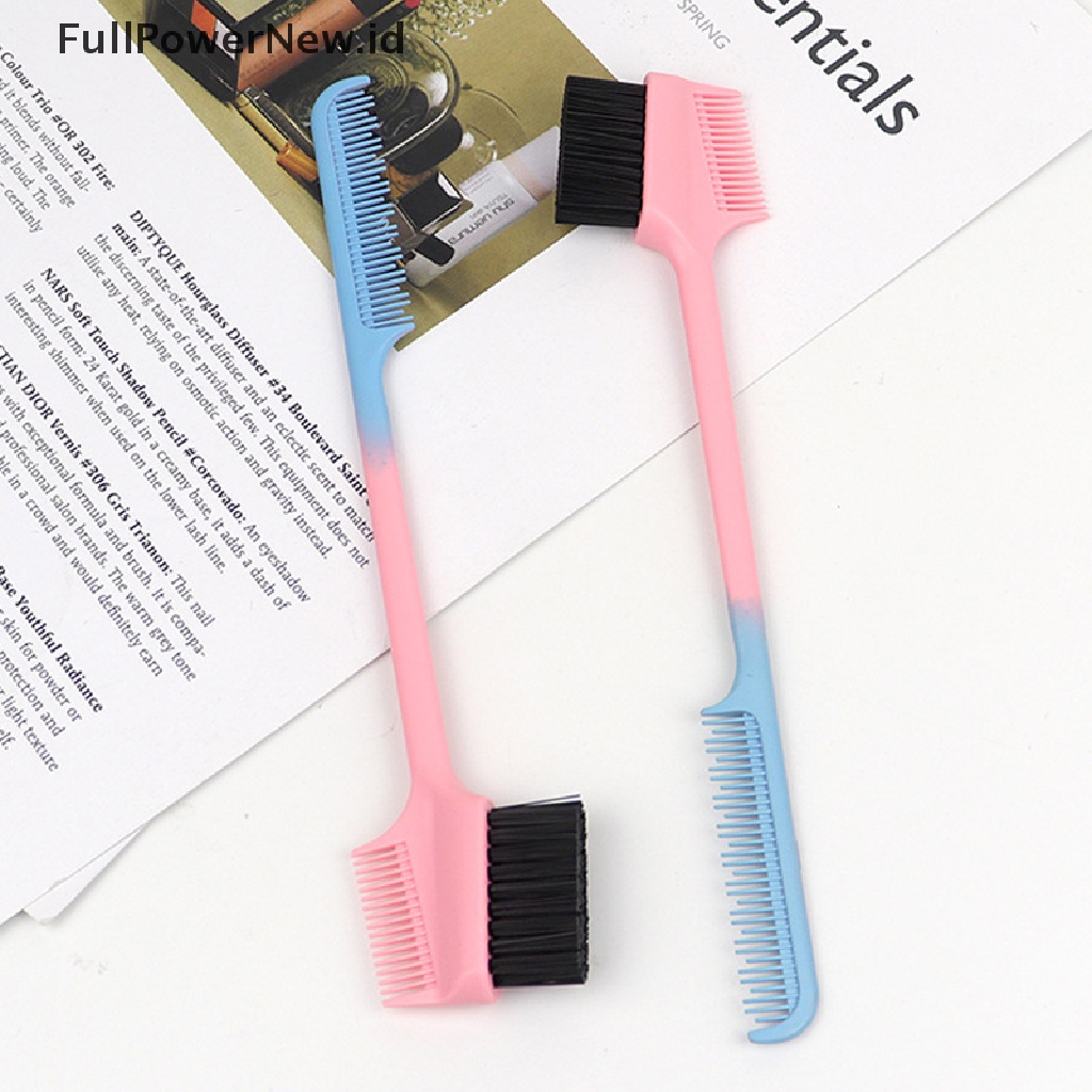 Power 1PC Kontrol Tepi Dua Sisi Sisir Rambut Styling Alat Sisir Alis ID